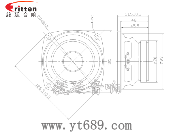 78mm15w内磁全频喇叭成品图